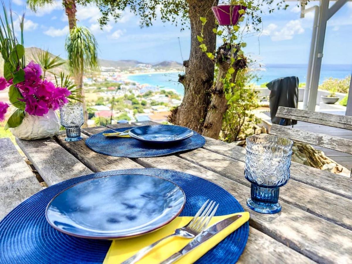 Blue Room In A Shared Villa Diamant With Communal Pool And Sea View Grand Case Dış mekan fotoğraf